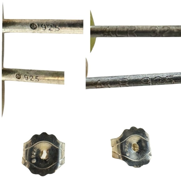 Exquisite Pear Garnet Sterling Silver Earrings - Picture 13 of 14